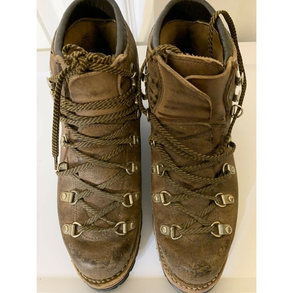 Vtg VASQUE women’s Sz‎ 7 1/2 Gretchen 6235 Hiking Backpacking Leather Bro…